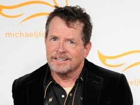 Michael J. Fox arrives at A Country Thing Happened On The Way To Cure Parkinson's in Nashville, Tenn., on April 26, 2023.