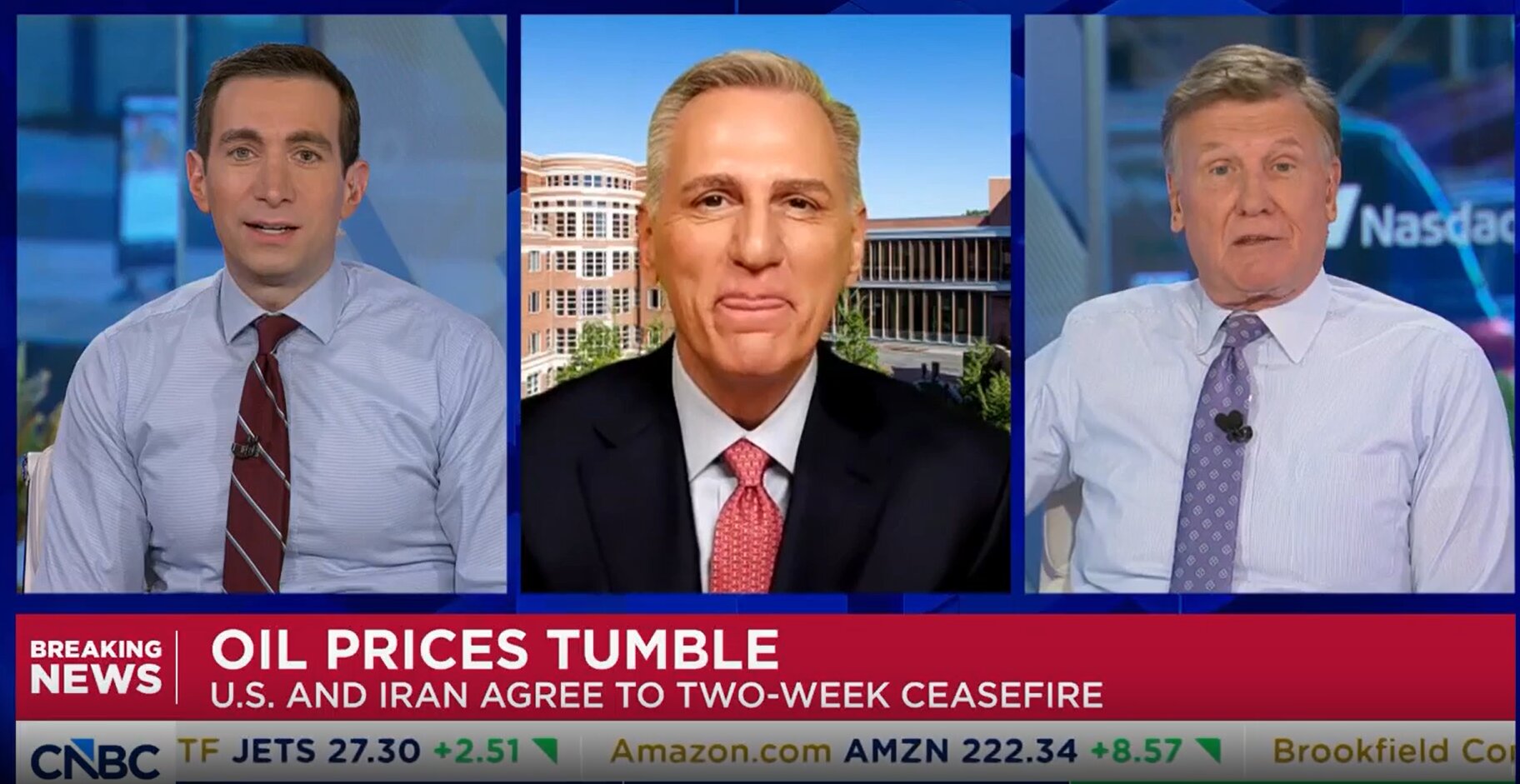 Andrew Ross Sorkin and Joe Kernen Awkwardly Bicker on CNBC