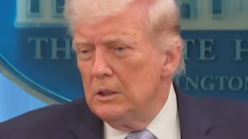 Video: Trump responds to question on his mental well-being after profane post