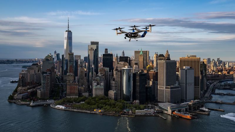 Electric air taxis take off from Manhattan for first New York airport trips