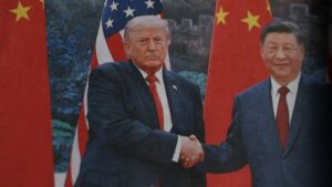 What had Chinese media buzzing during Trump’s visit?