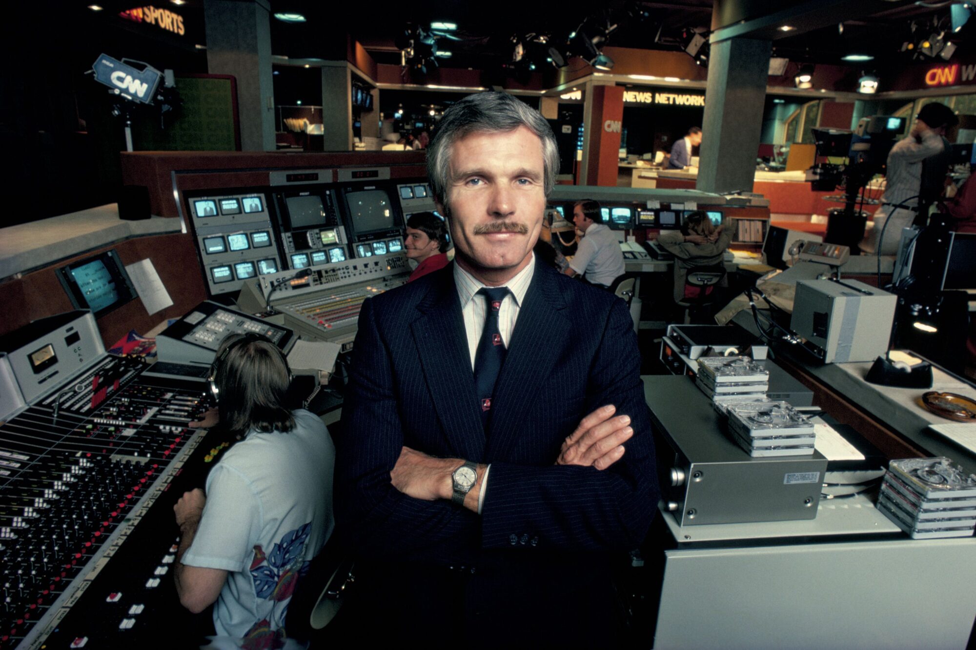 Ted Turner, the media maverick and philanthropist who founded CNN, a pioneering 24-hour network tha...
