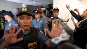 Gunshots heard in Philippine Senate, where senator wanted by ICC is resisting arrest