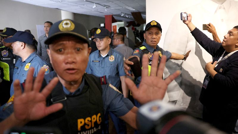 Gunshots heard in Philippine Senate, where senator wanted by ICC is resisting arrest