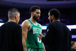 Celtics’ Jayson Tatum listed as ‘questionable’ for Game 7 vs. 76ers due to left knee stiffness