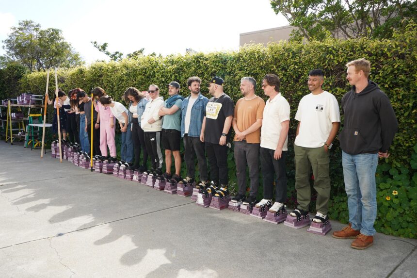 At this party, everyone is the same height