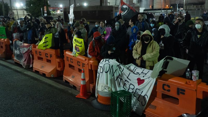 Delaney Hall: ICE facility hunger strike leads to protests in New Jersey