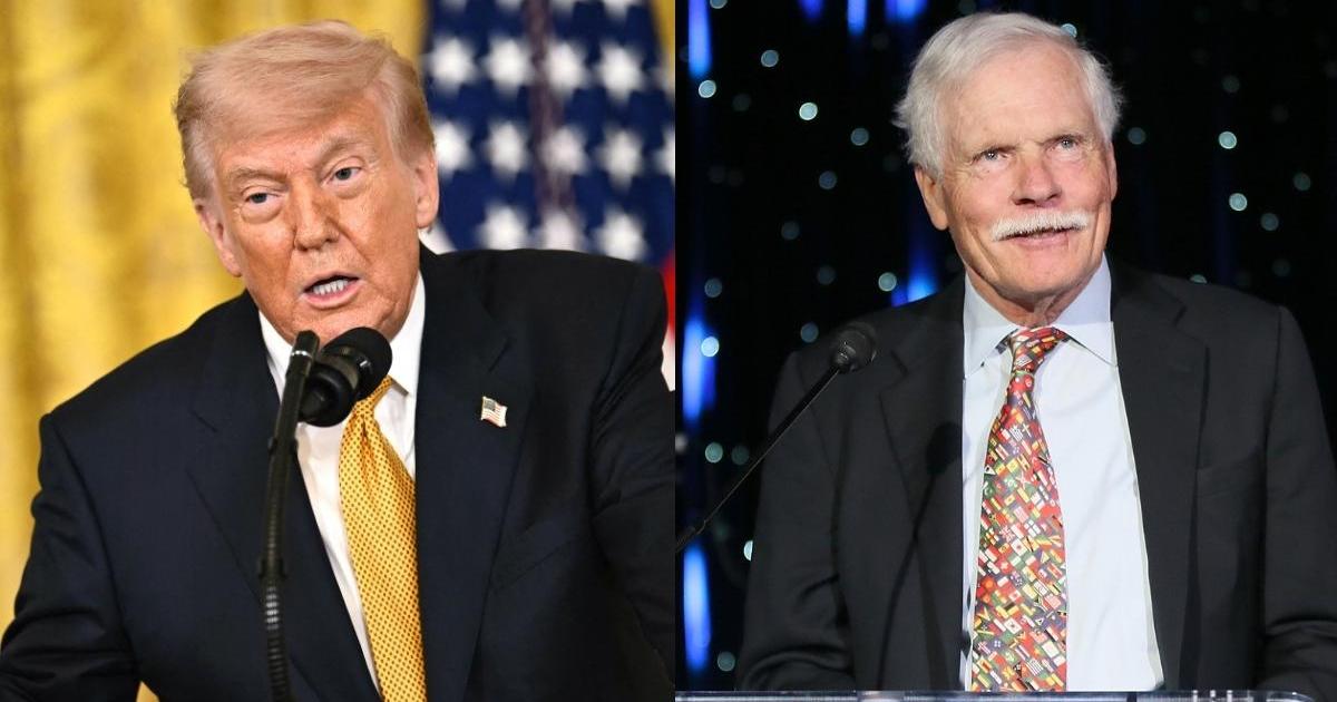 Donald Trump Pays Tribute To Ted Turner While Calling Out ‘Woke’ CNN