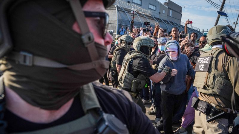 Flashpoints and fury: Inside protests at a New Jersey ICE facility