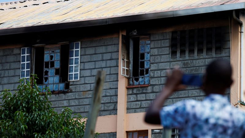 Kenya school fire: 16 students killed as blaze tears through dormitory