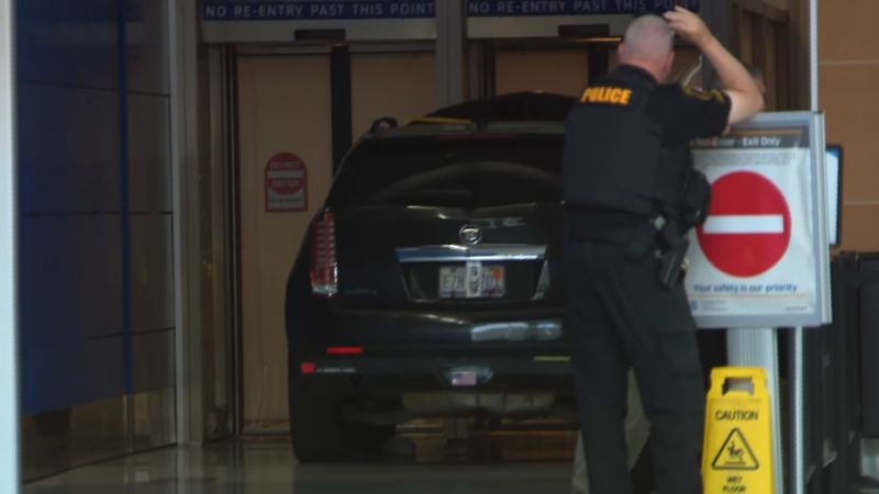 No serious injuries after vehicle crashes into Detroit airport terminal