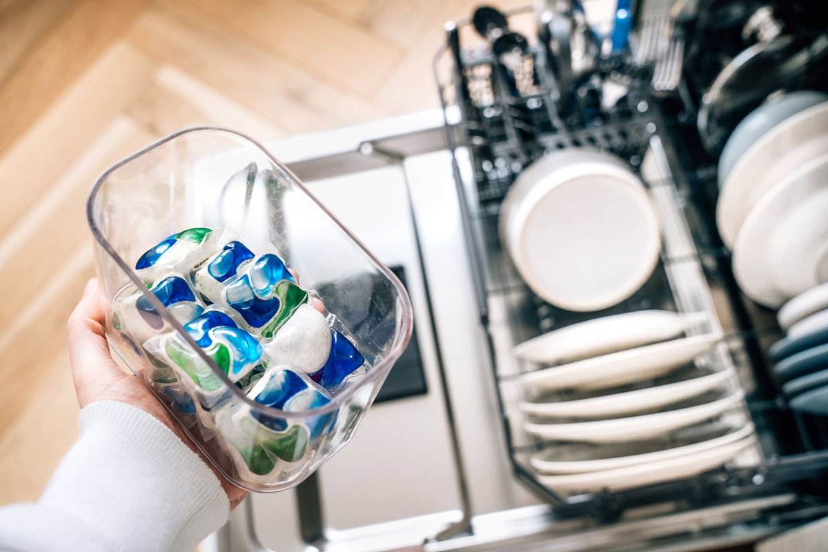 <i>Anastasiia Voloshko/Moment RF/Getty Images via CNN Newsource</i><br/>Dishwasher and laundry detergent capsules can be particularly problematic for curious toddlers and should be locked away.