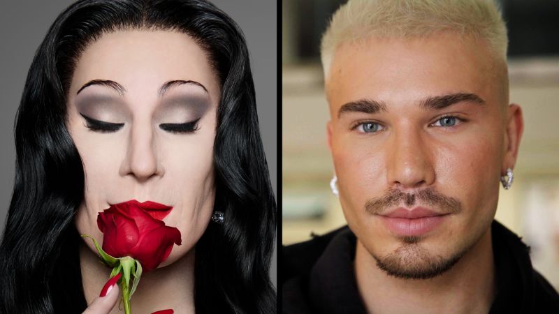 Video: See how this artist transforms into hundreds of people