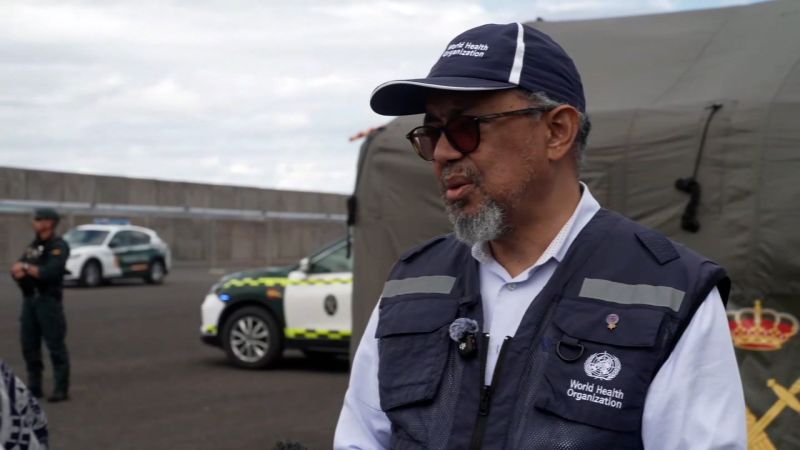 WHO chief says more hantavirus cases expected, hopes the overall number stays “as small as possible”
