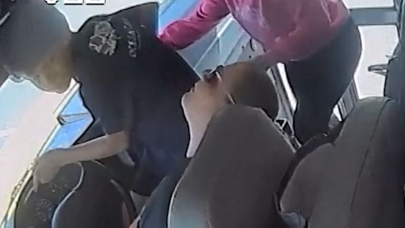 Students steer bus after driver passes out