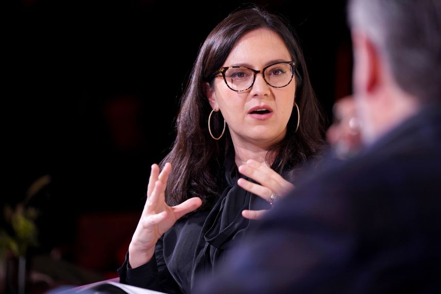 CBS News editor-in-chief Bari Weiss, pictured, has viewed “60 Minutes” as a calcified institution resistant to change.