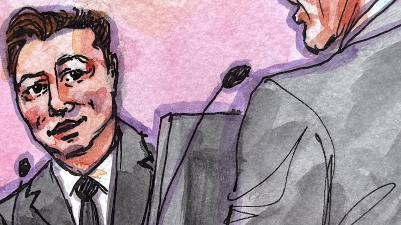 Elon Musk testifies in court during Open AI trial