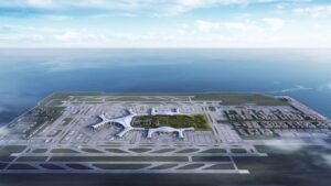 China is building the world’s largest artificial island airport