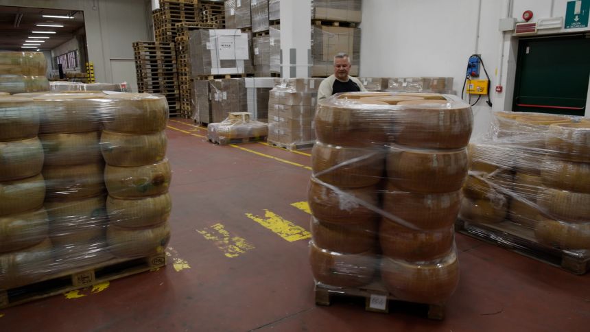 Credem Bank Parmigiano Reggiano warehouse