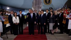 China rolls out red carpet treatment as Trump arrives for high-stakes visit – NCS