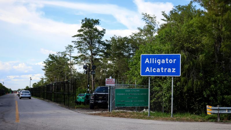 ‘Alligator Alcatraz’ detention facility in Florida to close: New York Times