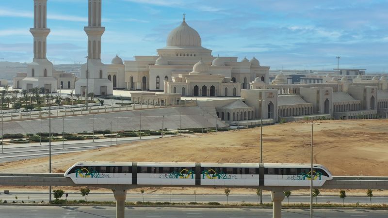 Egypt’s new driverless monorail is riding across the desert