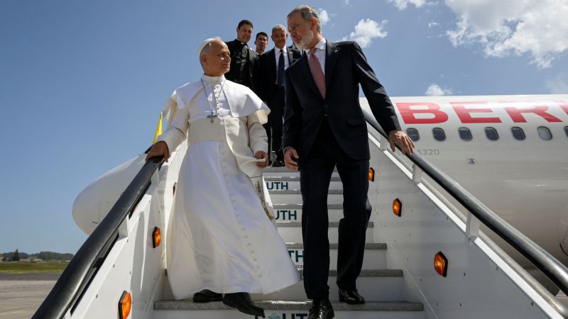 Pope Leo’s plane was grounded. Then the King of Spain stepped in to help
