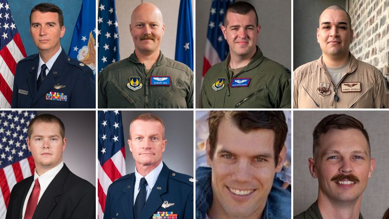 What we know about the 8 victims killed in the B-52 bomber crash at Edwards Airforce Base