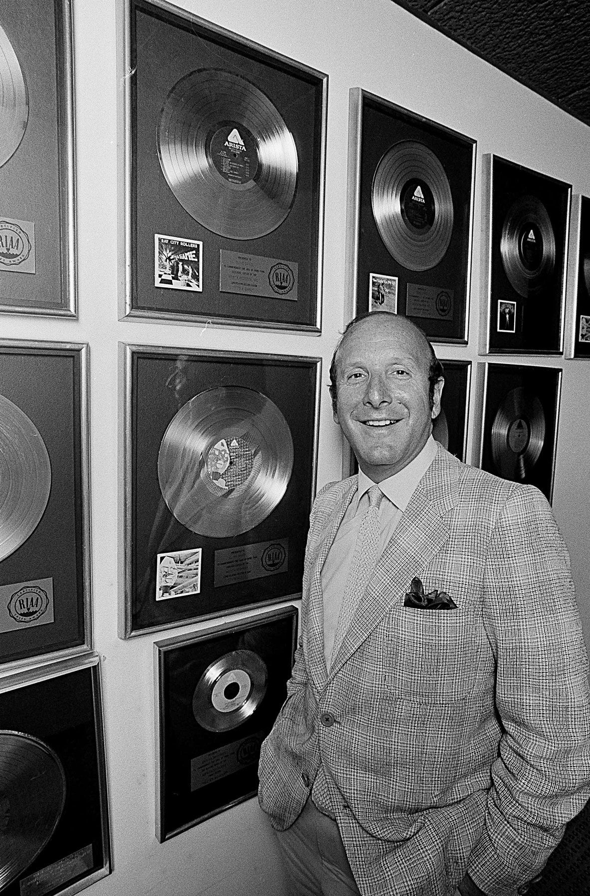 <i>Marty Reichenthal/AP via CNN Newsource</i><br/>Record mogul Clive Davis is pictured in his New York office in September 1980. Davis