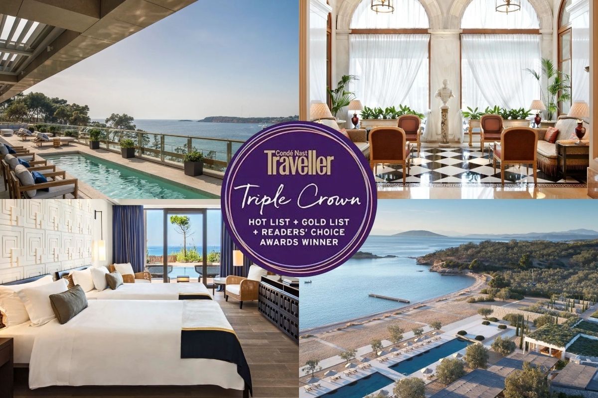 Four Greek Hotels Join Conde Nast Traveller’s Triple Crown Collection