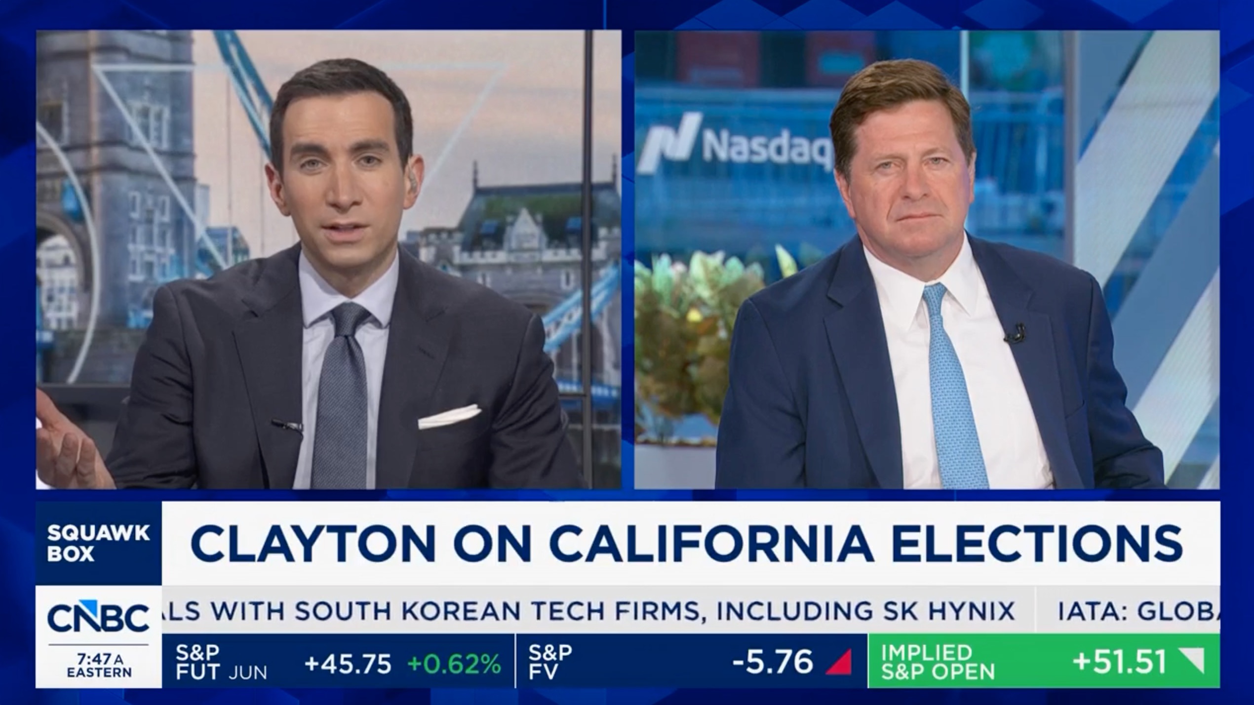 CNBC's Sorkin Battles Trump DOJ Lawyer on Fraud in LA Race
