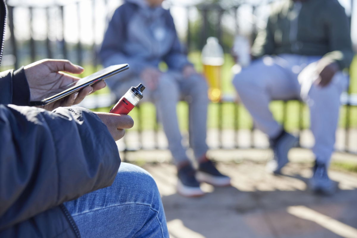 <i>Daisy-Daisy/iStockphoto/Getty Images via CNN Newsource</i><br/>The earlier adolescents start using social media the more likely they may be to experiment with substances such as nicotine.