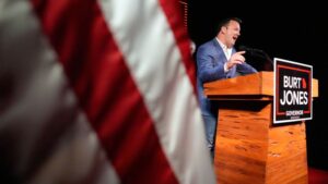 Burt Jones makes Rick Jackson’s big spending his closing argument in Georgia gubernatorial runoff