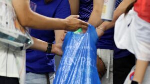 Why Japanese soccer fans tidy up at the World Cup
