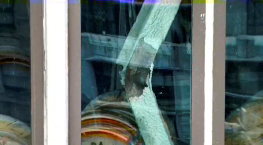 A high-rise building under construction, which, according to the New York City Fire Department, remains at risk of partial collapse after two of its support columns buckled, is seen in a still image from video in the Manhattan borough of New York City, on Tuesday.