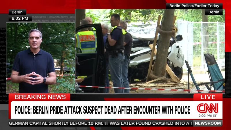 Berlin Pride attack suspect shot dead by police after manhunt. Here’s what we know so far