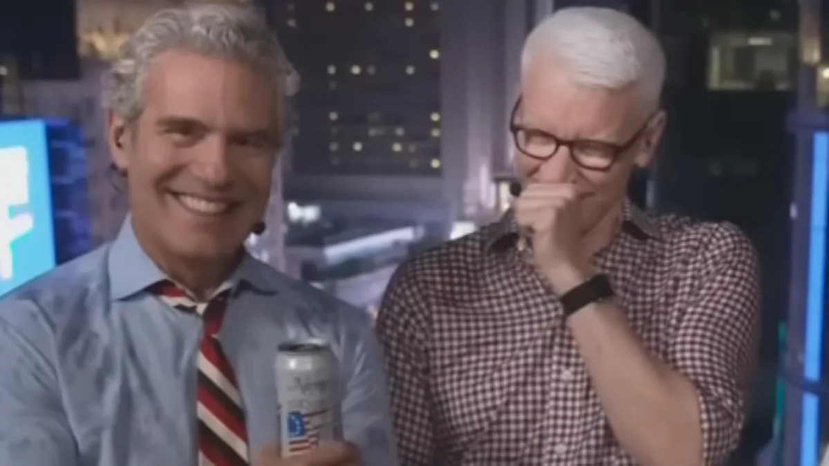 Andy Cohen & Anderson Cooper in Stitches Over Cheri Oteri as Barbara Walters on CNN