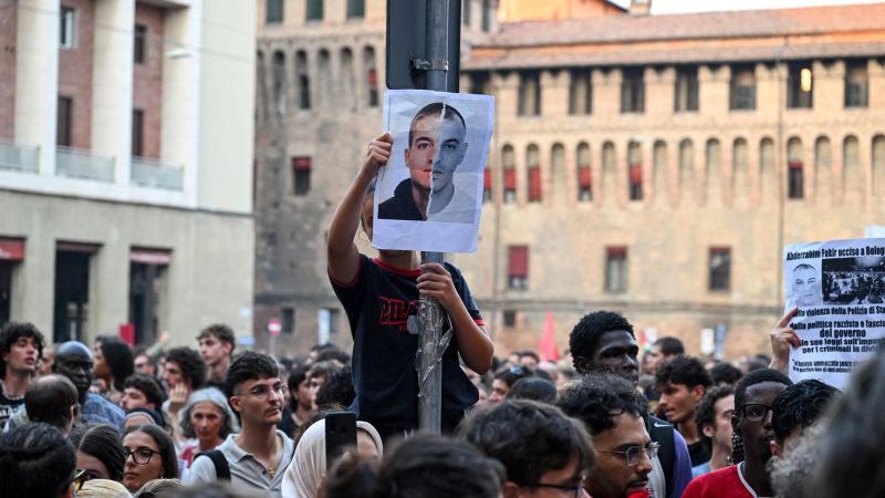 Moroccan man’s death in Italian police custody sparks some violent protests and calls for justice