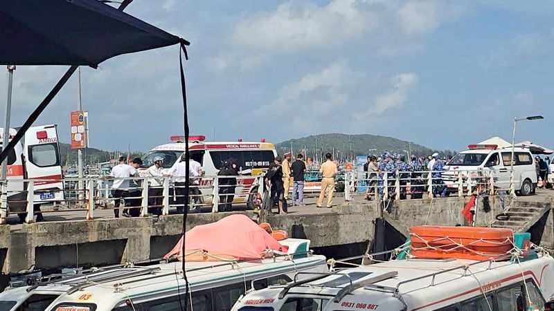 Boat carrying tourists capsizes off Vietnam’s Phu Quoc island, killing 15