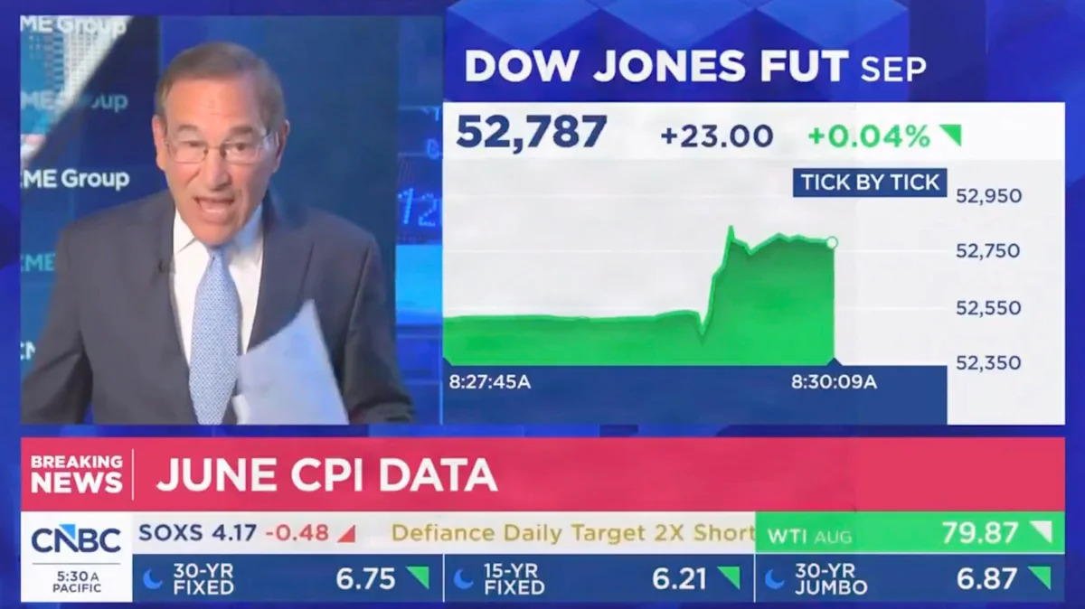 Pro-Trump CNBC Host Parties Over Biggest Inflation Drop Since COVID