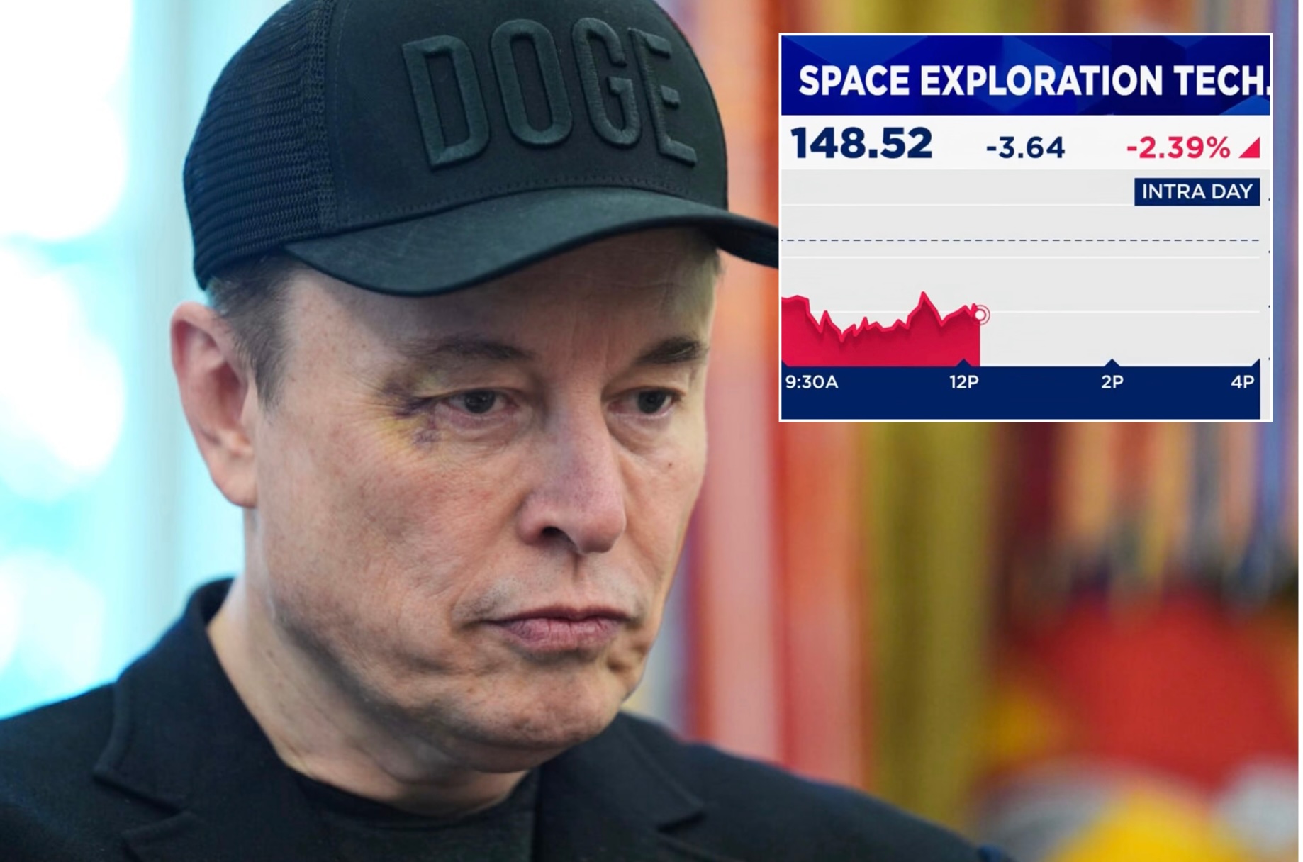 Elon Musk a No-Show For CNBC Interview As SpaceX Stock Dips