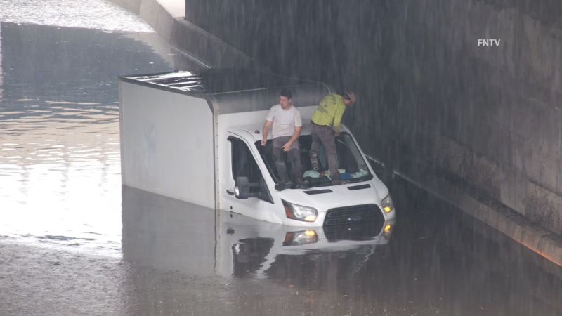 New York City Flash Flooding: Storms drench New Yorkers after days of smoke and heat